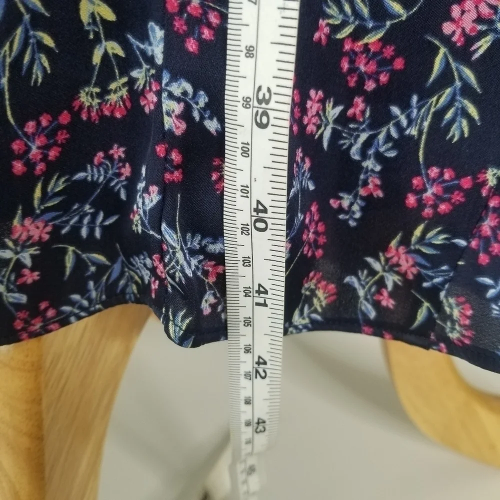 J.Crew Ruffle Stretch Silk Midi Dress Size 14 Wisp Floral Print Pleated